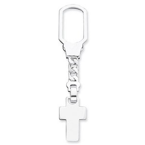 Engravable Sterling Silver Keychain