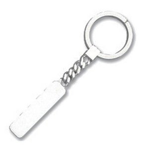 Engravable Sterling Silver Keychain