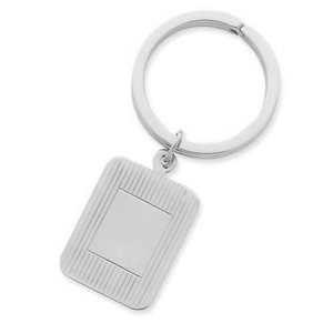 Engravable Rectangle Key Chain