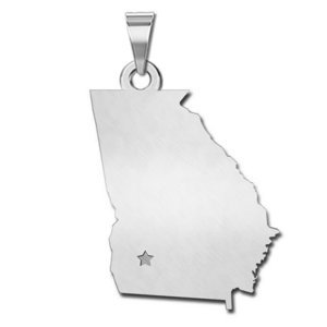 Personalized Georgia Pendant or Charm