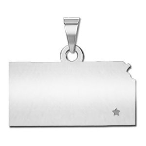 Personalized Kansas Pendant or Charm