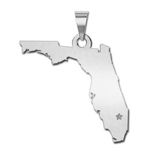 Personalized Florida Pendant or Charm