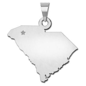 Personalized South Carolina Pendant or Charm