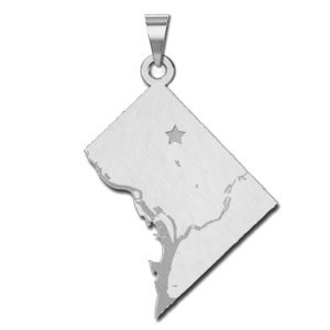 Personalized  Washington DC Pendant or Charm