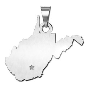 Personalized West Virginia Pendant or Charm