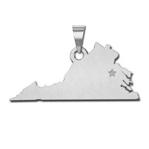 Personalized Virginia Pendant or Charm