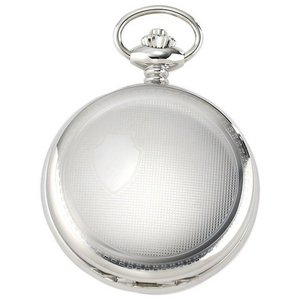 Charles Hubert Paris Stainless Steel Hunter Case Mechanical Pocket Watch