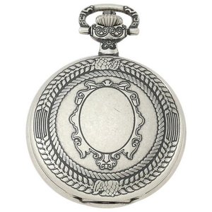 Charles Hubert Paris Antique Chrome Finish Hunter Case Mechanical Pocket Watch