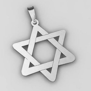  Star of David  Cut Out Pendant