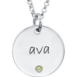 Posh Mommy  Birthstone Disc