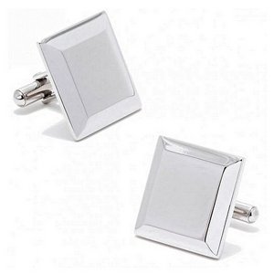 Engravable Stainless Steel Square Cufflinks