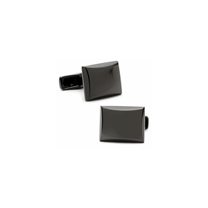 Engravable Gunmetal Rectagular Cufflinks