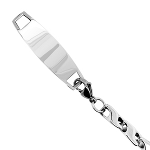 Custom Engraved Stainless Steel Men s ID Bracelet